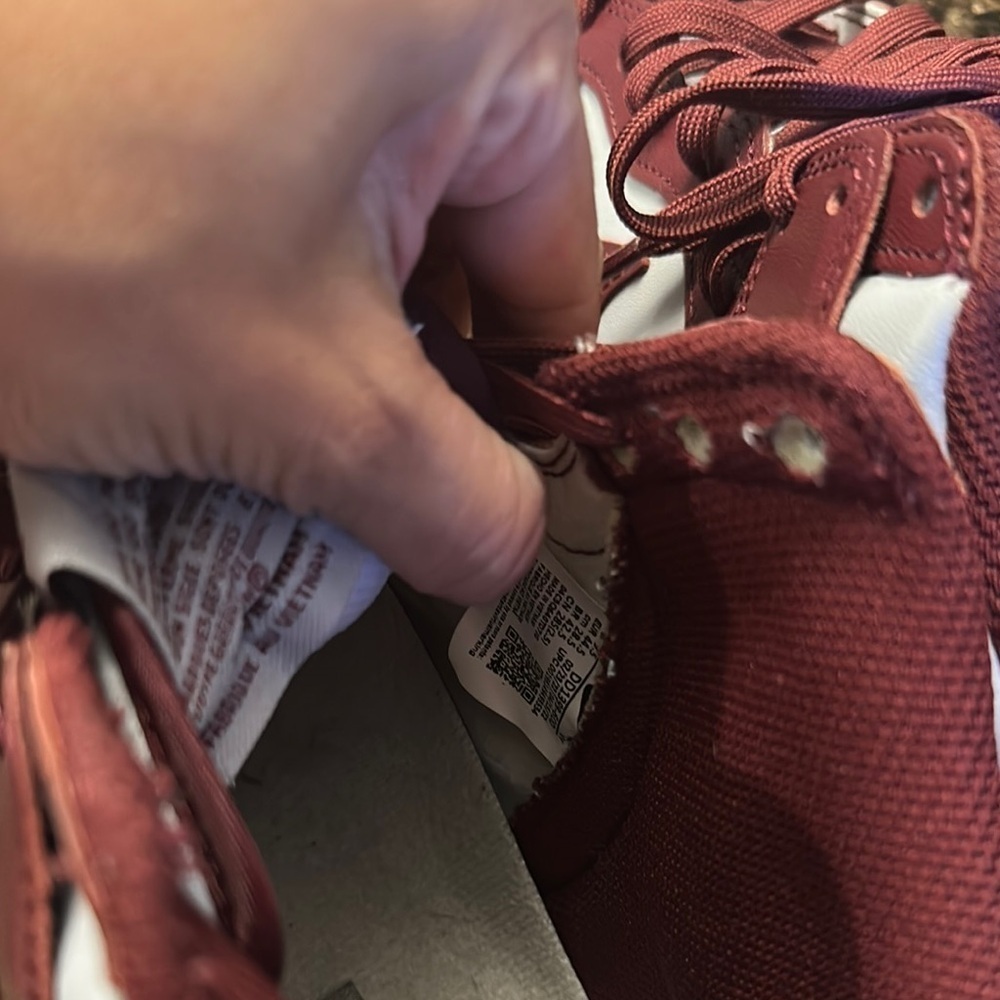 Nike Men's dunk high Maroon and Gray High-Top Sneakers - Picture 6 of 6